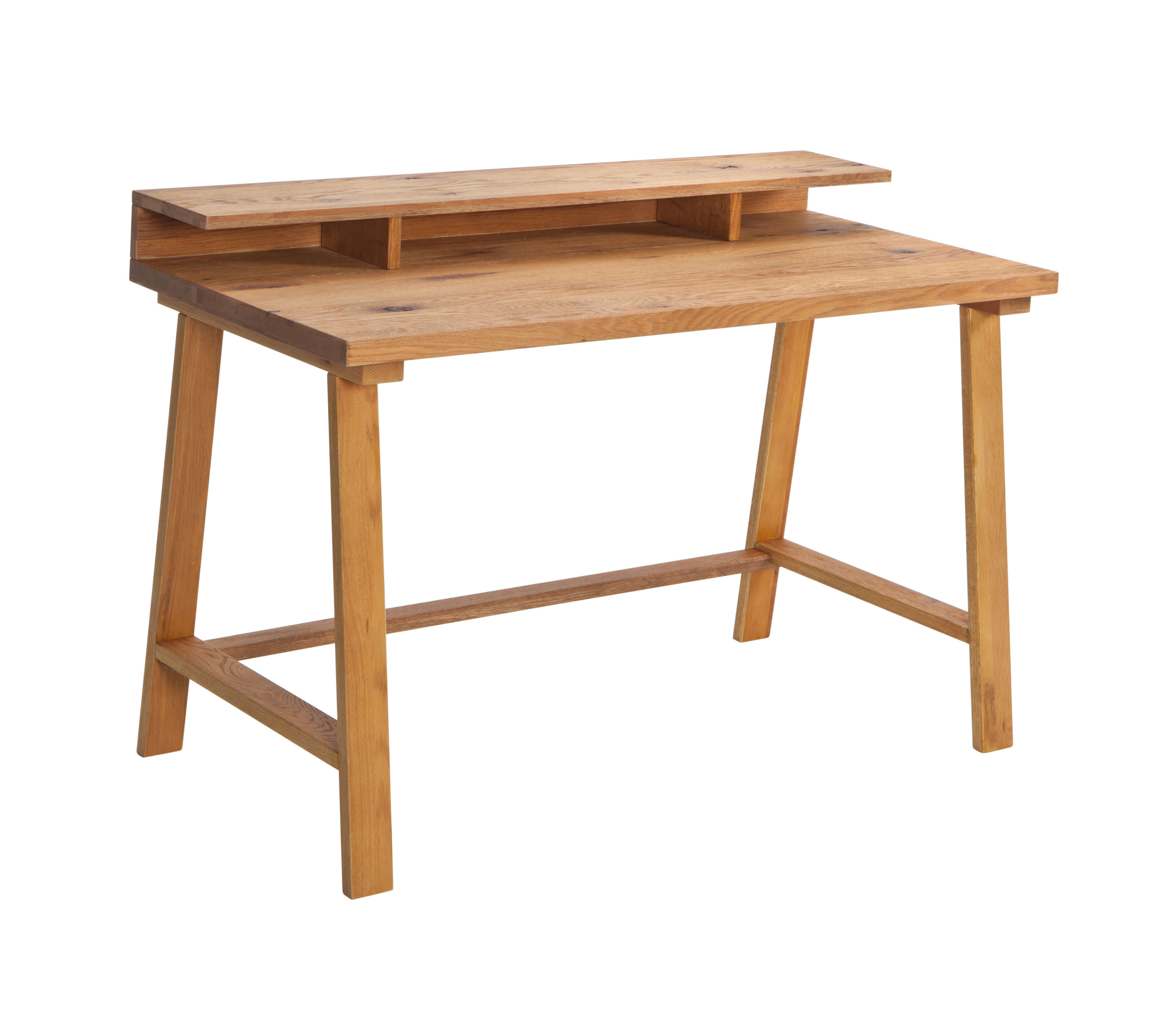 Sekretär aus Holz auf weißem Hintergrund