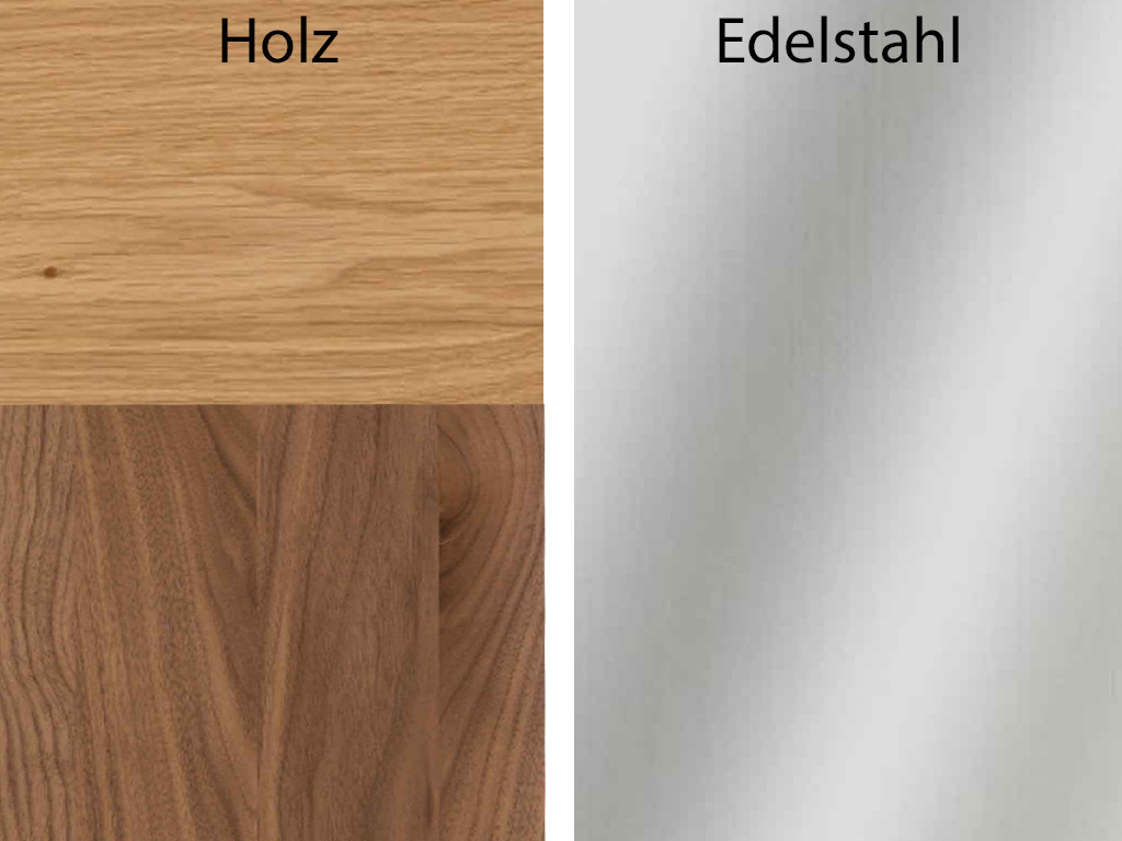 Holz / Edelstahl 