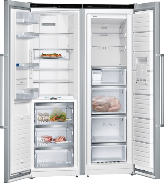 Siemens KA95FPIDP Set of single door Fridge and Freezer GS36NAIDP + KS36FPIDP + KS39ZAL00