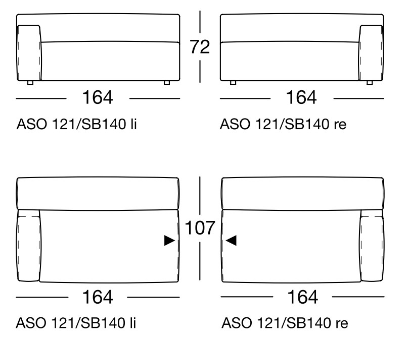 Sofabreite 328 cm