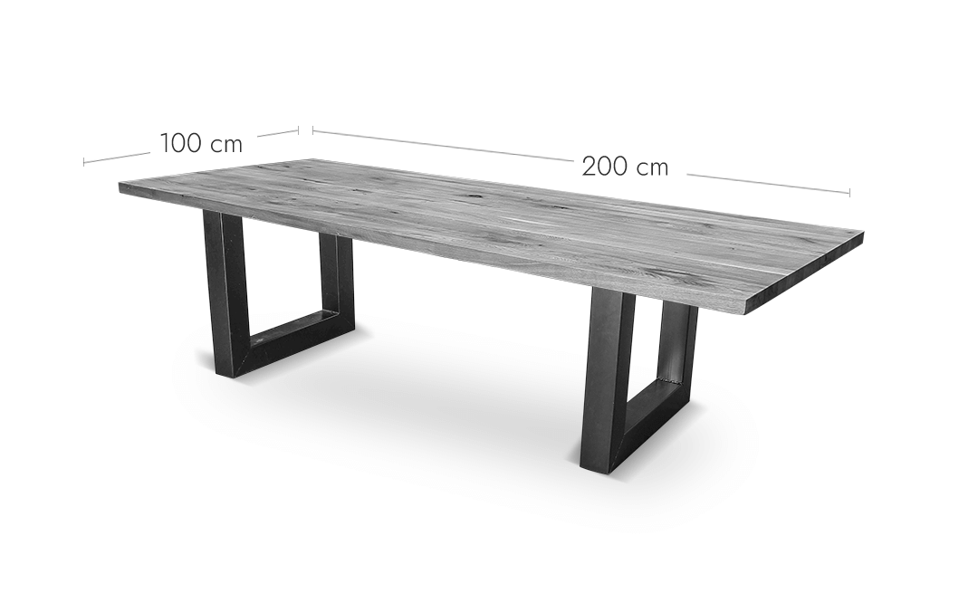 B x T 200,0 x 100,0 cm