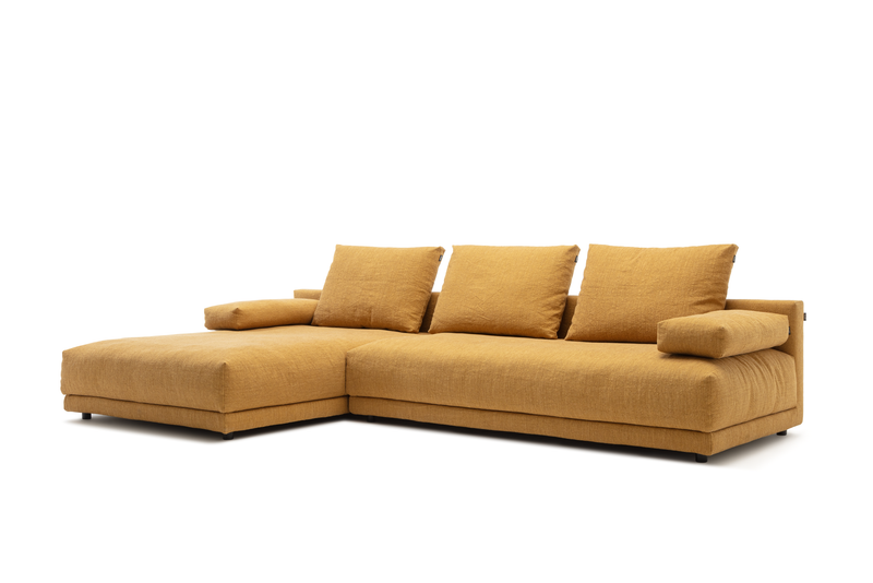 freistil Rolf Benz 142 - Polstergarnitur inkl. Rücken- und Seitenkissen | B: 314 cm Sofagarnitur orange mit kissen freistil 142 rolf benz
