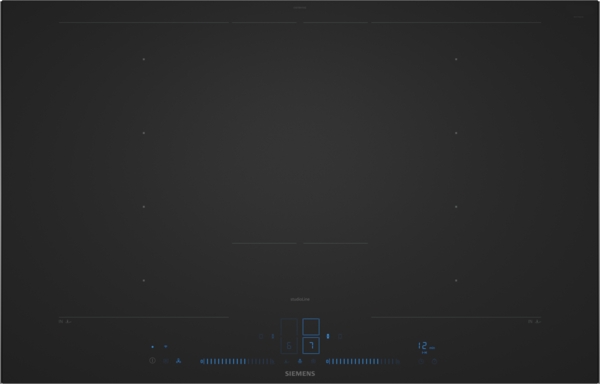 Siemens studioLine - Mattes Induktionskochfeld iQ700 (80 cm) | mit Rahmen aufliegend | EX87BNYV6E