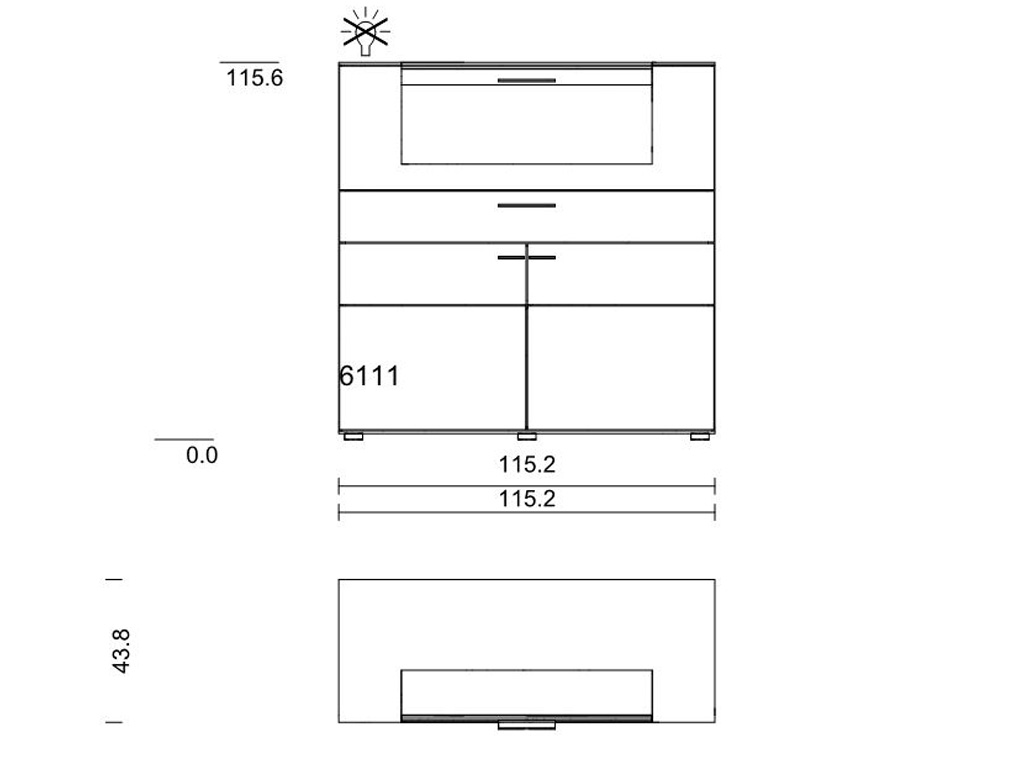 hartmann. Runa | Highboard | 6111 | B: 192 cm