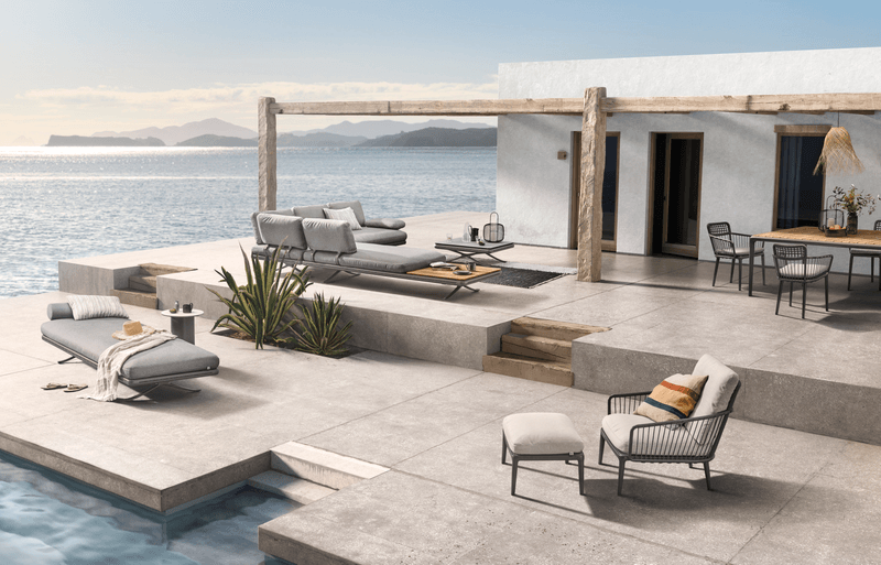 Rolf Benz Yoko 219 - Rahmen Villa am Meer mit Gartenmöbeln von Rolf Benz