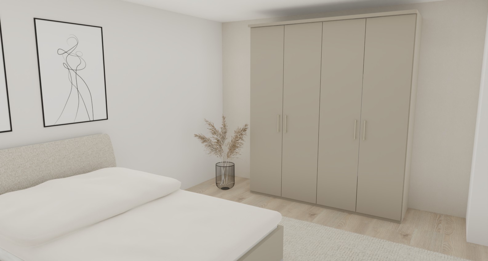 Disselkamp DELTA COMF-S STUDIOLINE | Drehtürenschrank 4-türig