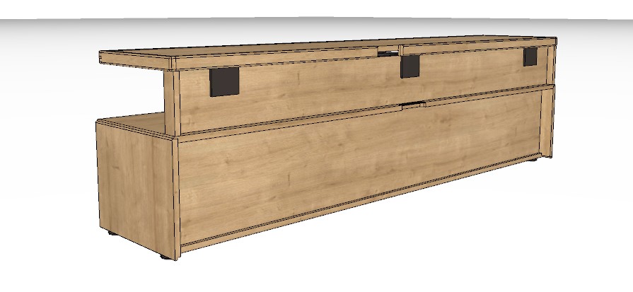Wöstmann WM 2520 - Lowboard | Type 1161 | B: 211,9 cm | Wildeiche massiv
