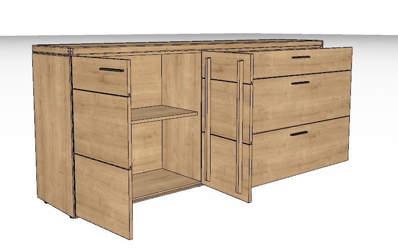 Wöstmann WM 2520 - Sideboard | Type 2183/2184 | B: 211,9 cm | Wildeiche massiv