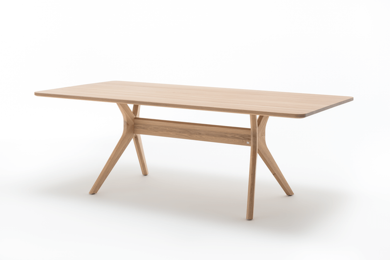 Rolf Benz 965 - Esstisch | rechteckig Heller Holz Esstisch mit X-Gestell von Rolf Benz