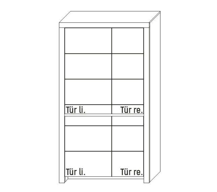 Illustration eines Schrankes vor weißem Hintergrund