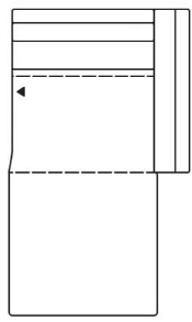 Illustration eines Sofaelements vor weißem Hintergrund freistil Rolf Benz 170