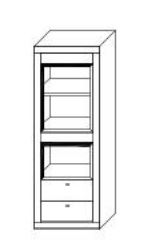 WM.A.4632 Wöstmann. Aurum | Rahmenregalschrank | Type 4632 | B: 60,2 cm