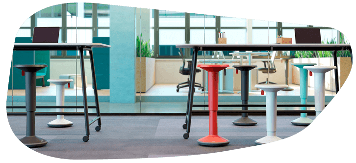 Interstuhl Hocker im Büro