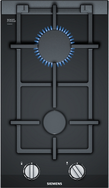 LAGERGERÄT Siemens ER3A6BB70D iQ700 Domino-Kochfeld, Gas 30 cm Glaskeramik, Schwarz