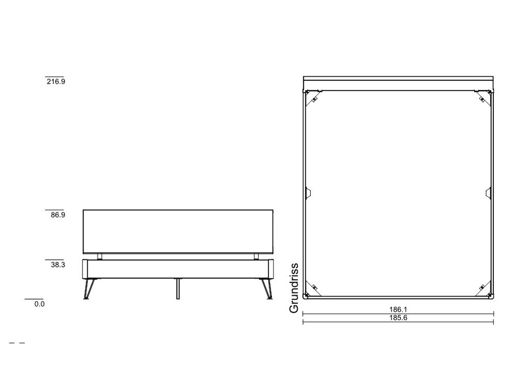 180 x 200 cm