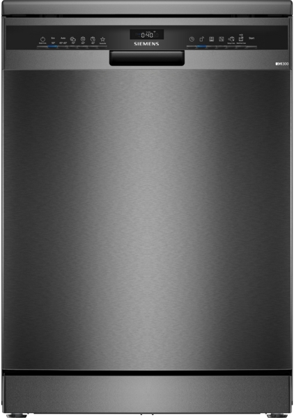 Siemens SN23EC03ME iQ300 Freistehender Geschirrspüler 60 cm Black inox