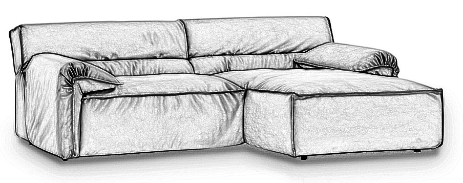 DW.V.1 Designwerk Vola - Polstergarnitur | B: 240 cm 