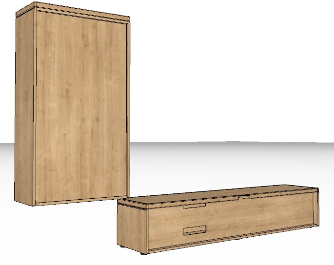 Wöstmann WM 2520 - Wohnwand | Type 0001/0101 | B: 303,8 cm | Wildeiche massiv