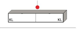 Illustration eines Hängeelements vor weißem Hintergrund