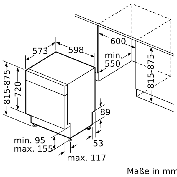 Siemens SN43HW10TE iQ300 Unterbau-Geschirrspüler 60 cm Weiß 