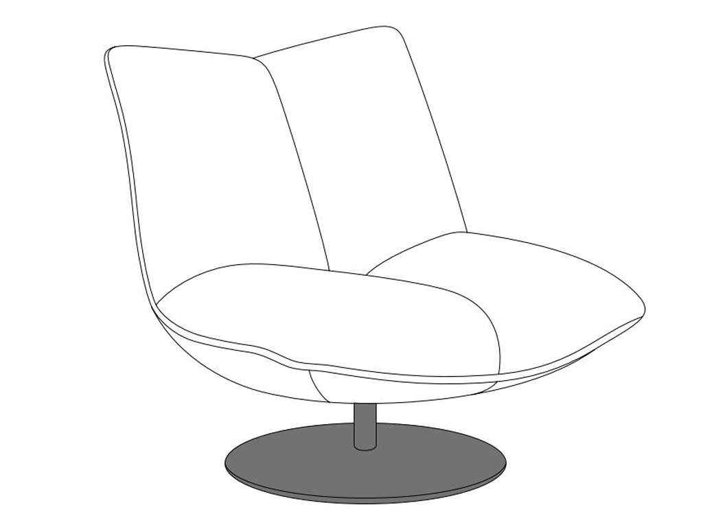 Q - Tellerfuss schwarz matt