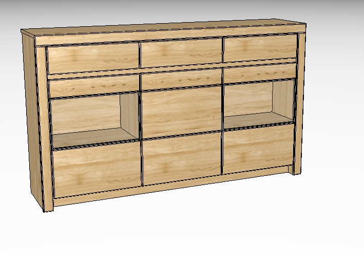 Wöstmann. Soleo 3000 | Highboard | Type 3940 | B: 190,1 cm