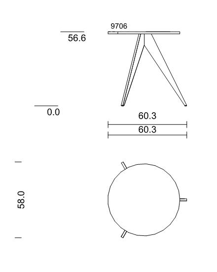 now! by hülsta. coffee tables | großer Beistelltisch CT 71-2 | Lack-weiß