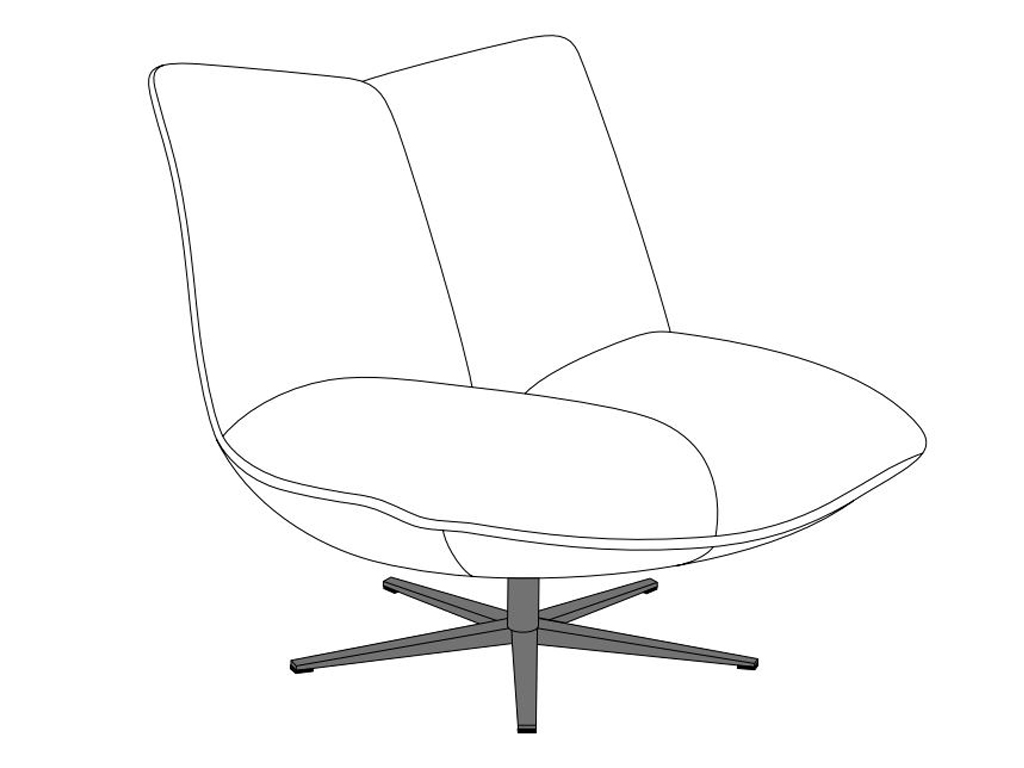 S - Kreuzfuss schwarz matt