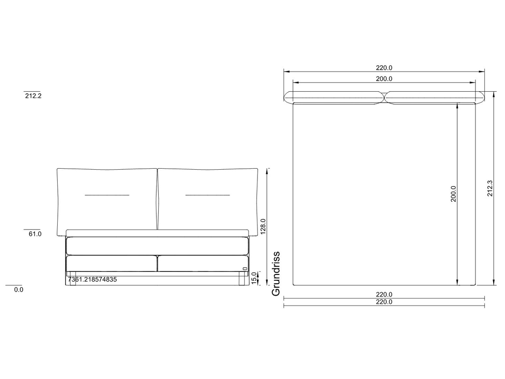200 x 200 cm