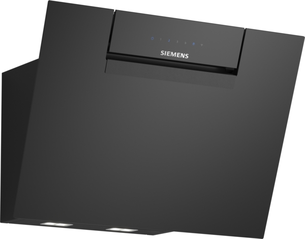 Siemens powerLine - Wand Dunstabzugshaube iQ300 (60 cm) | LC67JFN60 Moderne schwarze Dunstabzugshaube von Siemens für die Wandmontage in der Küche