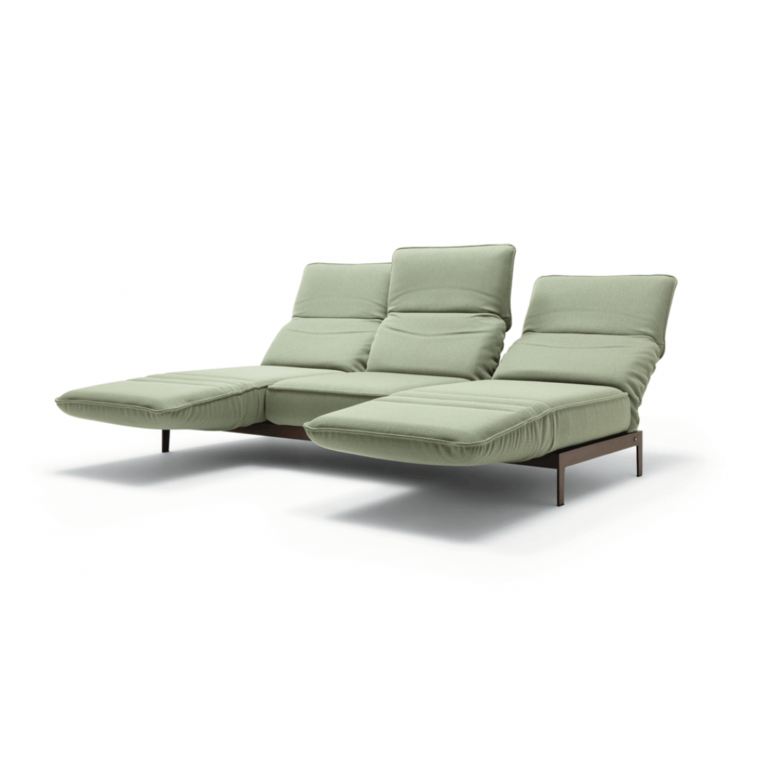 hellgrünes Sofa mit 2 Longchair