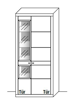 WM.A.5923 Wöstmann. Aurum | Hochschrank | Type 5923 / 5924 | B: 92,2 cm