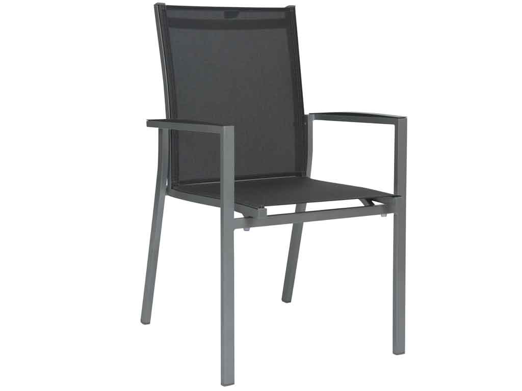 Stern. New Levanto | Stapelsessel | silbergrau | Aluminium graphit 417174