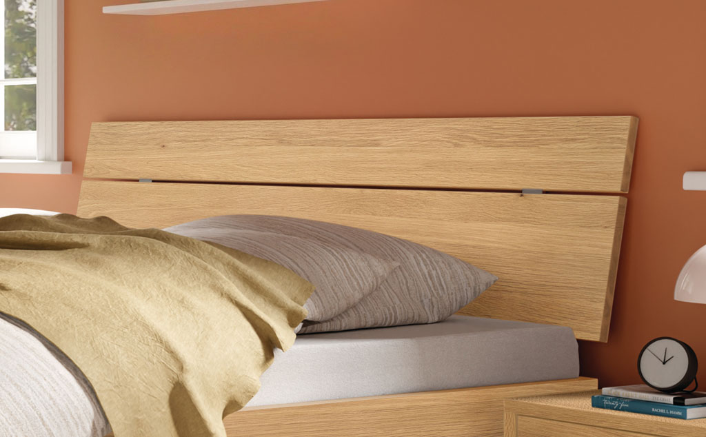 Hasena - Trento Bett Floris | Rahmen Trento 16 | Kopfteil Lino | Füße Nelo | konfigurierbar