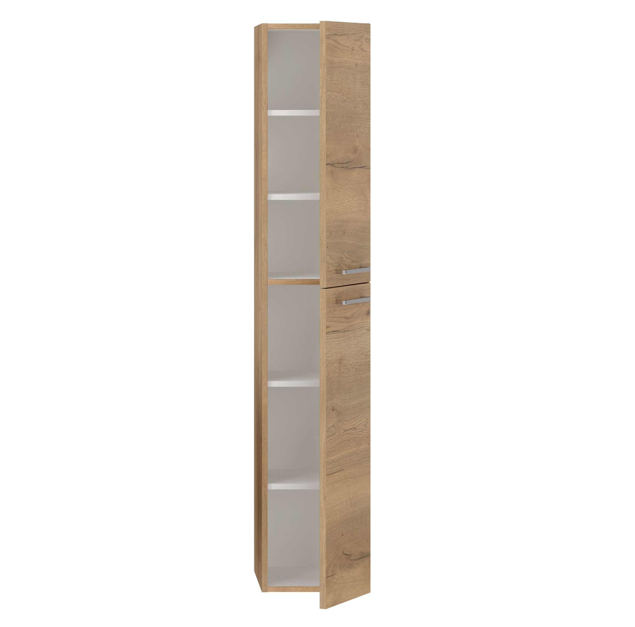 Badschrank braun mit zwei Türen nobilia