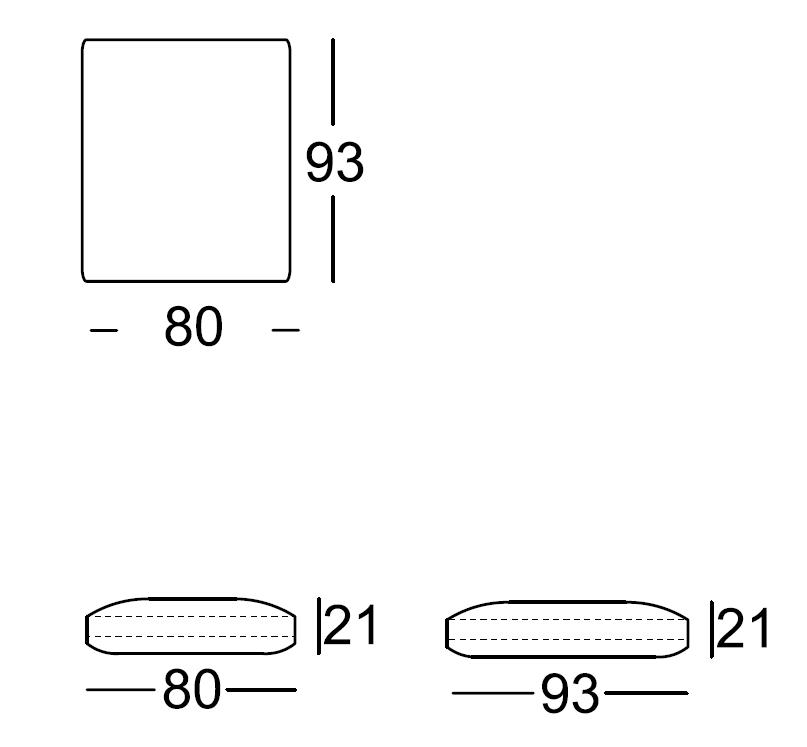 Sitzkissen 80 cm 