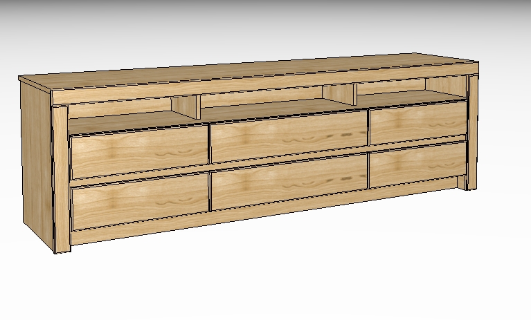 Wöstmann. Soleo 3000 | Lowboard | Type 1151 | B: 211,2 cm