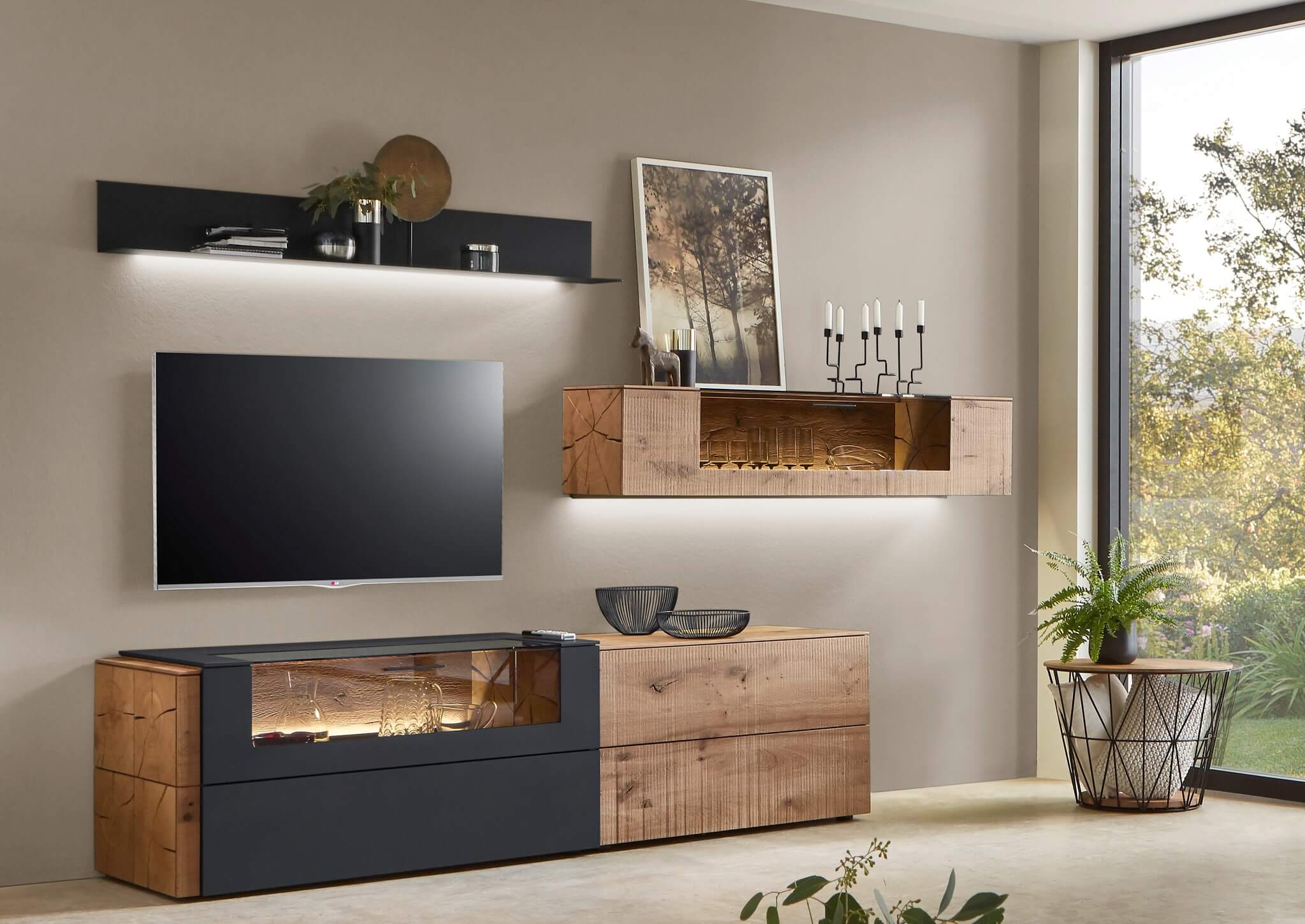 Hartmann. Vara | Wohnwand | Kombi Nr. 32A / 32T | B: 300 cm 