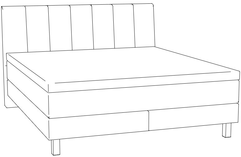 HA.BP.7350 Hasena -  Boxspring PRONTO Reina | inkl. Matratze und Topper | versch. Größen & Farben konfigurierbar