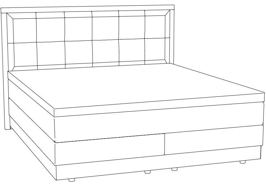 HA.BP.7363 Hasena -  Boxspring PRONTO Alba | mit Stauraum | inkl. Matratze und Topper | versch. Größen & Farben konfigurierbar