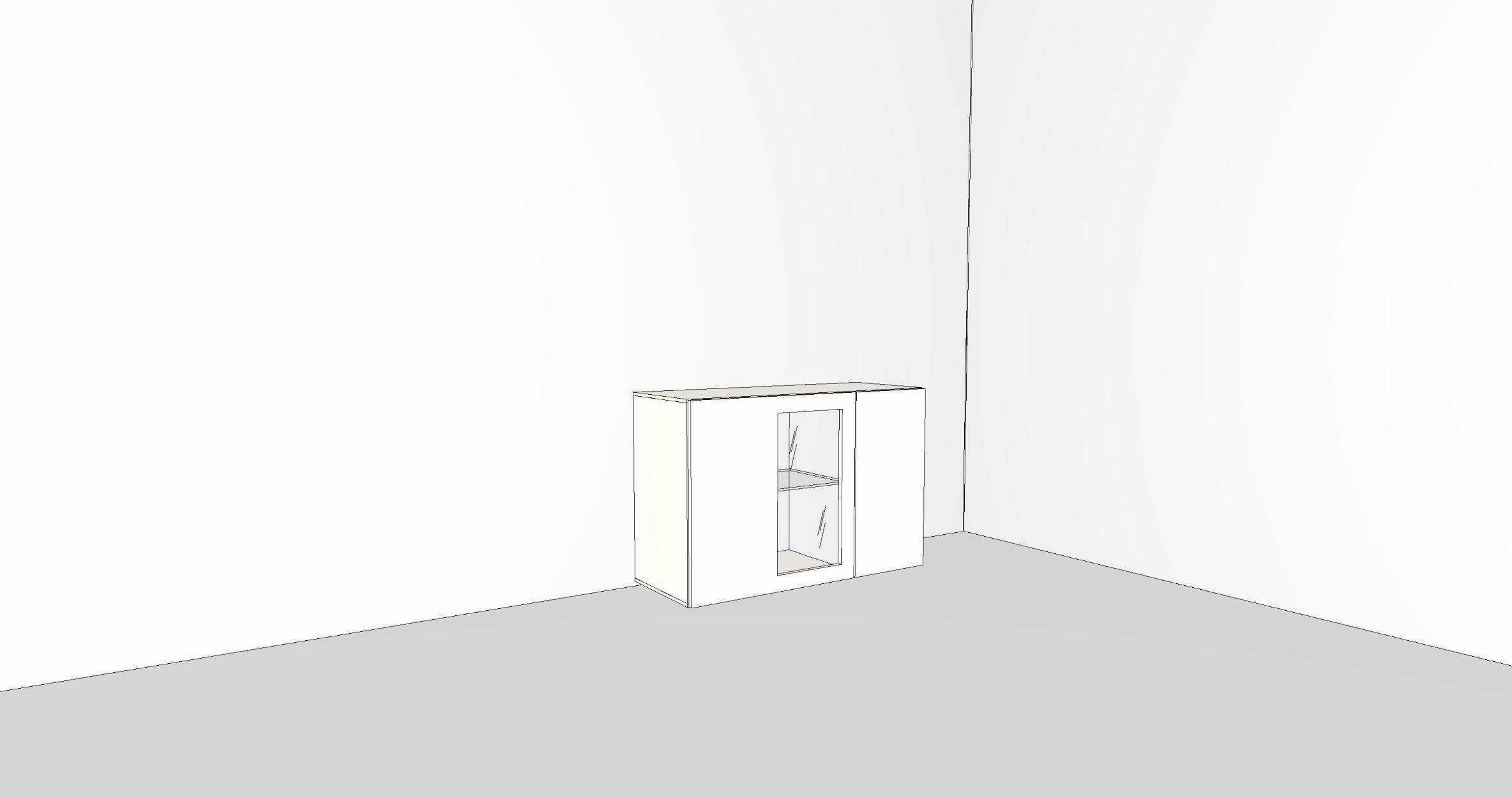 now! by hülsta. vision | Baukasten, 1 Tür, 1 Tür mit Klarglas-Ausschnitt | B: 105,7 cm