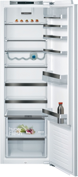 Siemens studioLine - Einbau-Kühlschrank iQ500 (177.5x56 cm) INKL. 5 JAHRE GARANTIE | KI81RSOE0 Offener Einbaukühlschrank mit mehreren Ablagefächern, Flaschenhalter und hyperFresh-Schublade