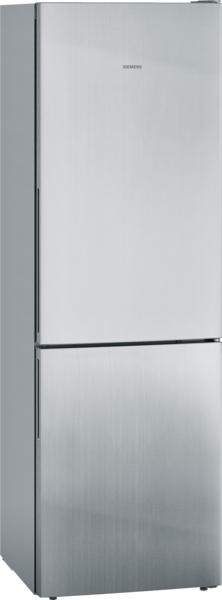 Siemens KG36EALCA iQ500 Freistehende Kühl-Gefrier-Kombination mit Gefrierbereich unten 186 x 60 cm Edelstahl-Look