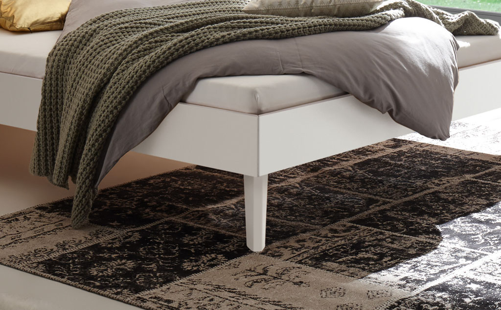 Hasena - Trento Bett Ortona | Rahmen Trento 16 | Kopfteil Lino | Füße Nelo | konfigurierbar