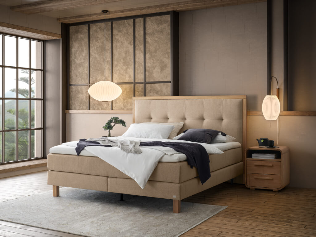 Hasena -  Boxspring PRONTO Solara | inkl. Matratze und Topper | versch. Größen & Farben konfigurierbar