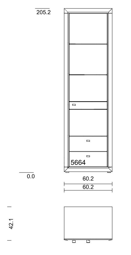 Wöstmann. Aurum | Zeilenschrank mit Tür und Schubkasten | B: 60,2 cm