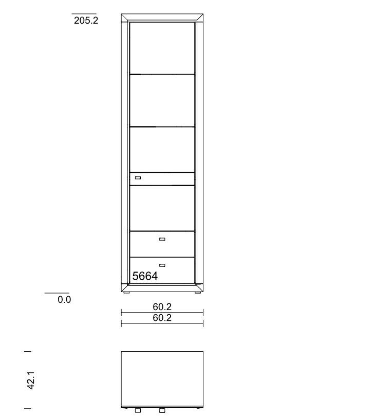 Type 5664 (Holz-Glastür rechts)