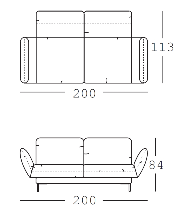 freistil 140 | Liege-Sofabank | B: 200 