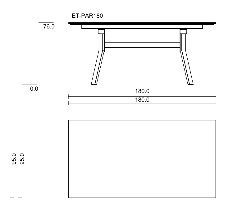40071 | ET-PAR180: 1800 mm lang 