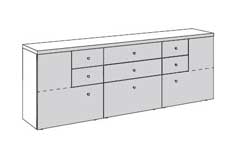 NBH.T.4568 now! by hülsta. time | Sideboard | B: 210 cm 